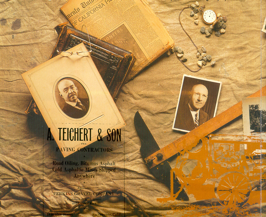 an old photo collage of Teichert artifacts